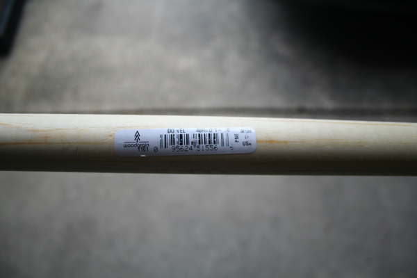 Wooden dowel to fill holes in CP