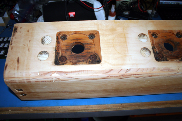 Dowel filled holes